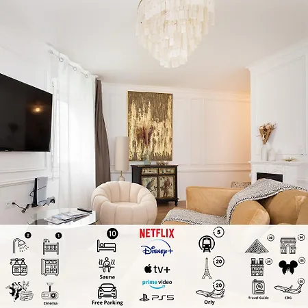 Suite De Luxe A 10 Min De Paris - Sauna, Cinema Bagneux  Exterior photo